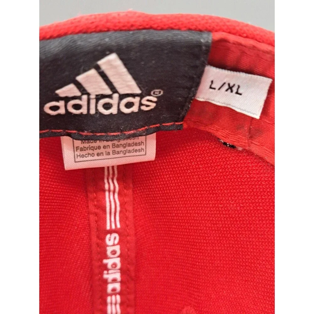 adidas Louisville Cardinals NCAA Fitted Cap Hat Red Black White L/XL